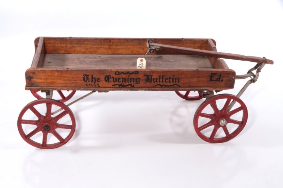 "The Philadelphia Evening Bulletin" Antique Oak Wagon May 05, 2014