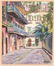 Pair of watercolors by Stuart Archibald of New Orleans