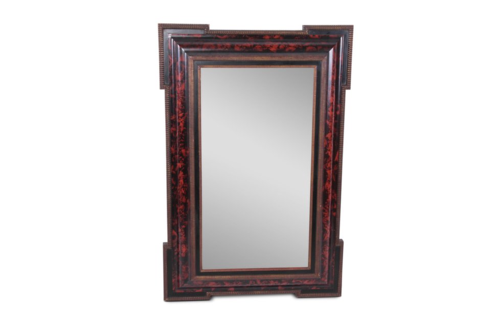Antique Mirror: 42" high x 28" wide x 4" deep