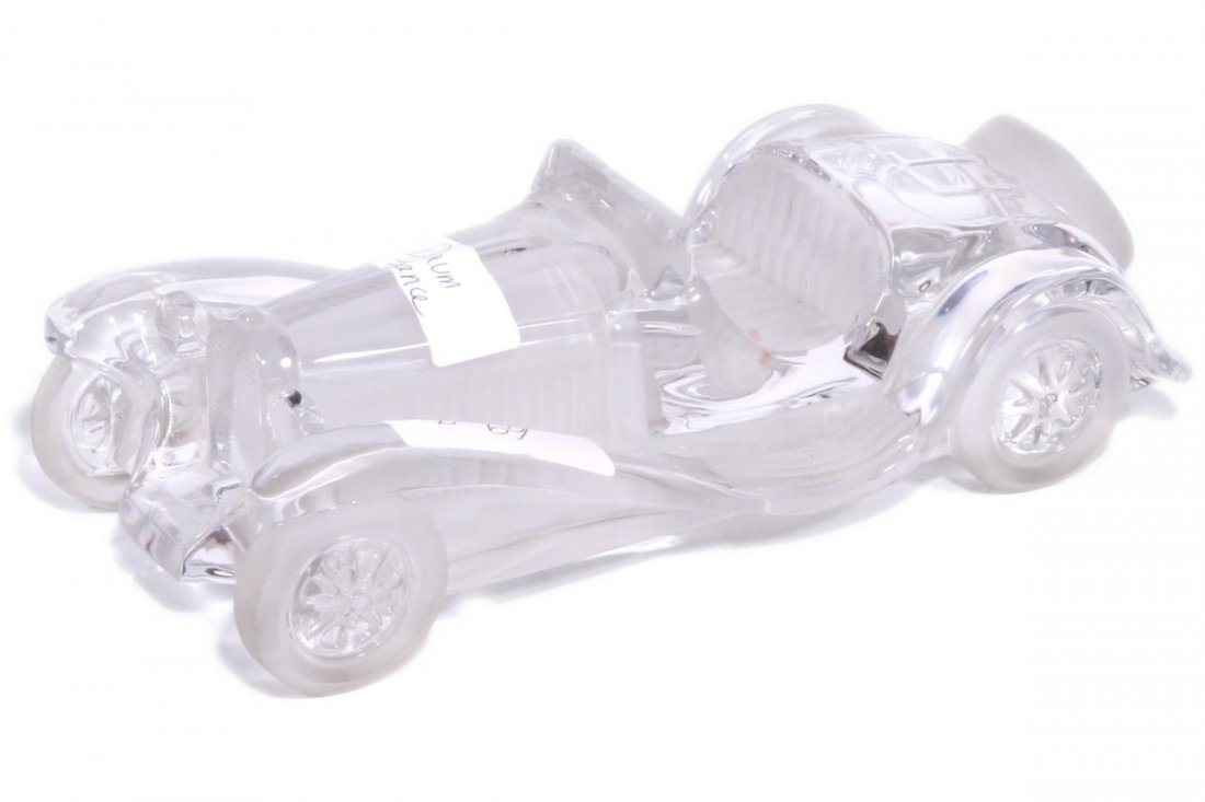 Daum France Crystal Car: Signed ( Daum France) 12" Long x 4 " High x 5.5 " Wide