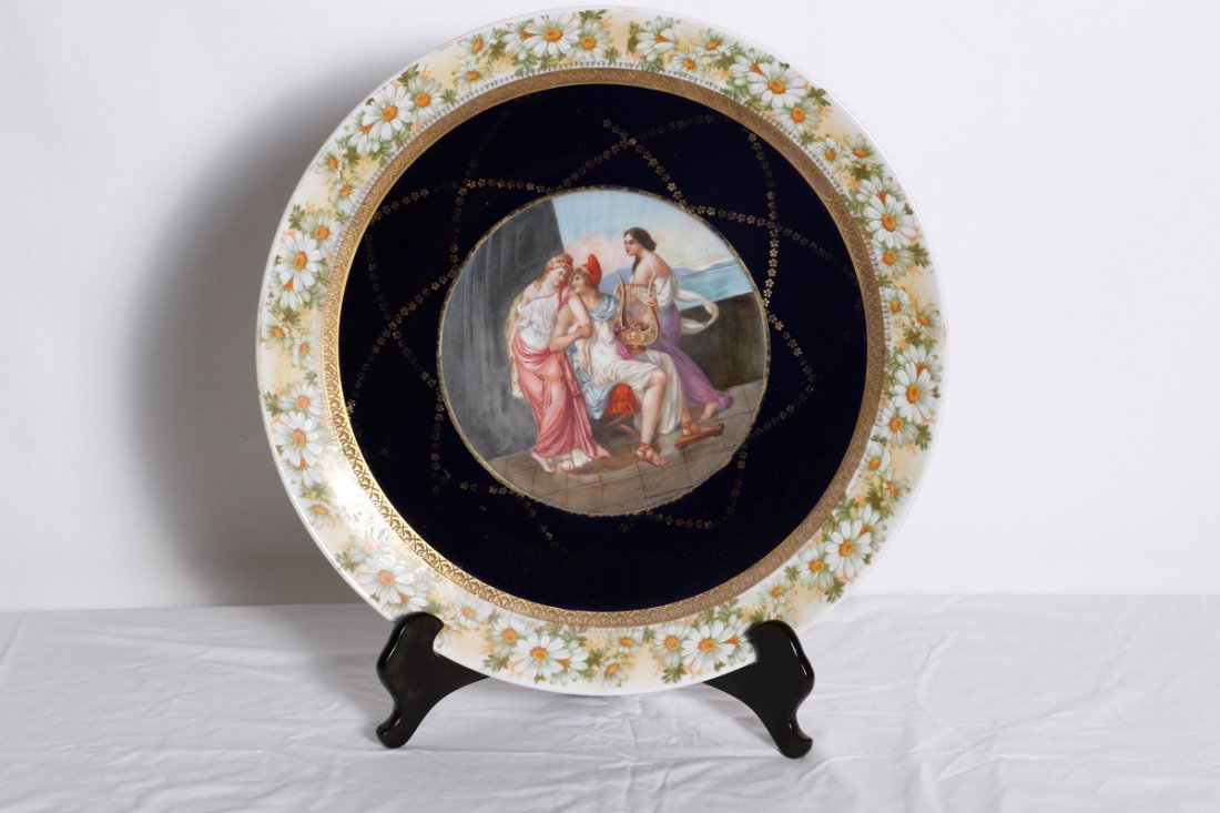 Hand Painted Royal Vienna Charger (1 of 2)
