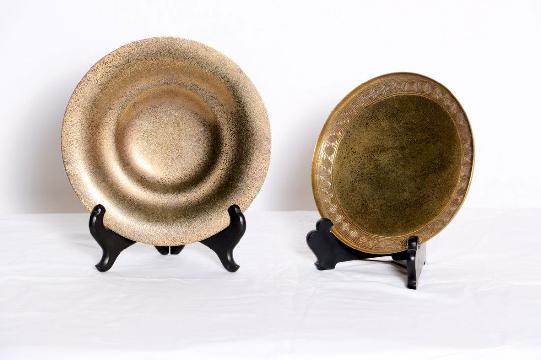 Two Tiffany Studios Bronze Plates (1 of 2)