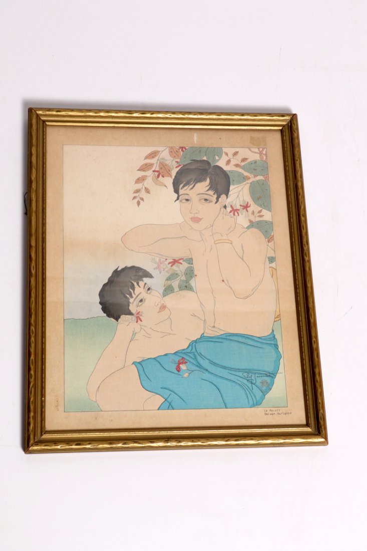 Paul Jacoulet Woodblock Print (1 of 2)