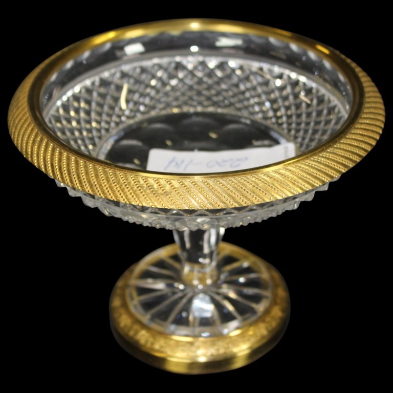 Gold Rimmed Glass Compote (1 of 10)