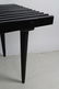 Mid Century Modern Ebony Slat Bench - 7