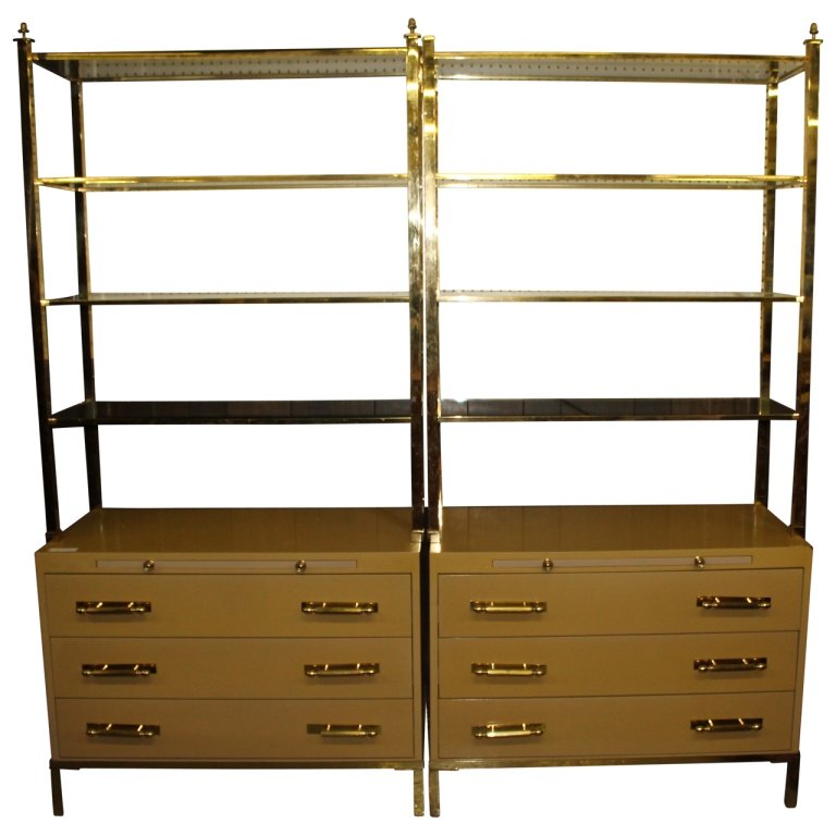 Pair Gold Lacquered  Etageres (1 of 8)