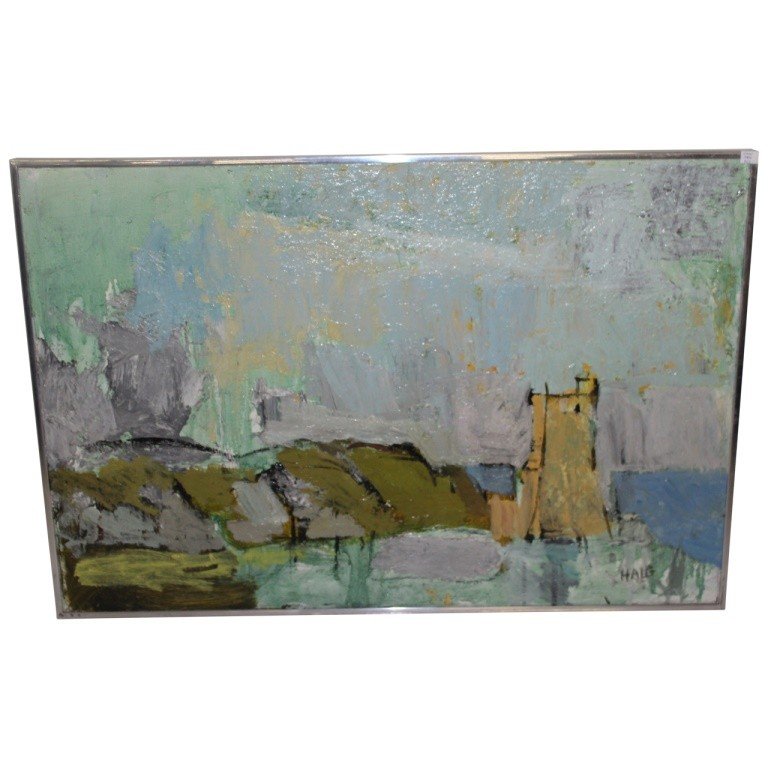Oil on Canvas by Dawyck Haig (Earl Haig): Dawyck Haig was the son of Field Marshall Douglas Hair, Britans Commander in Chief in World War I. He was also the 1st "Earl" Haig, and his son Dawyck Haig, was the 2ne "Earl" Haig. His Godparents inc