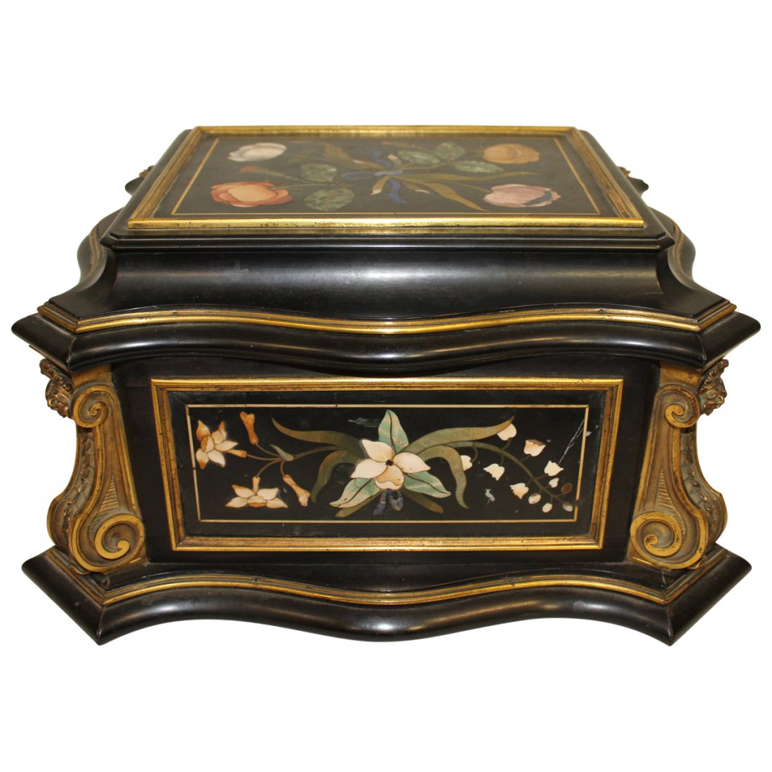 19th century Pietra Dura Casket (1 of 4)