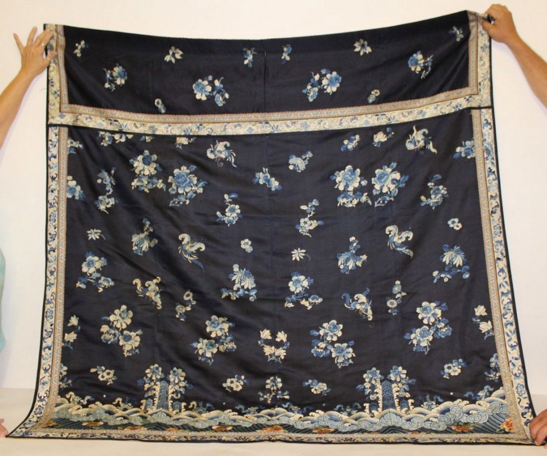 19th Century Chinese Silk Robe Fragment (1 of 6)