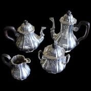 French Sterling  1850's Tea Set "950" Paris Tea Set (1 of 1)