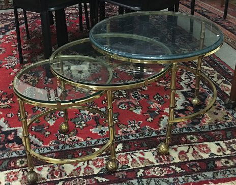 Mid Century Faux Bamboo Table (1 of 1)