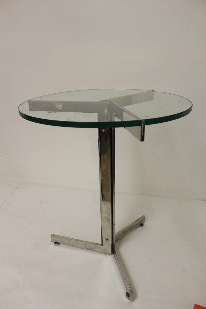 Mid Century Modern Chrome Side Table (1 of 5)