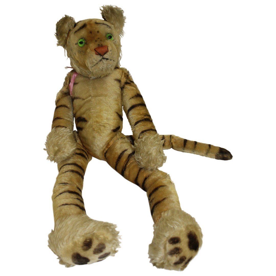 Rare Large Sitting Steiff Tiger. (1 of 1)