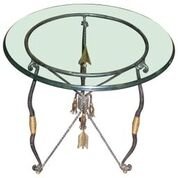 Maitland Smith Ornate Iron Side  Table (1 of 2)
