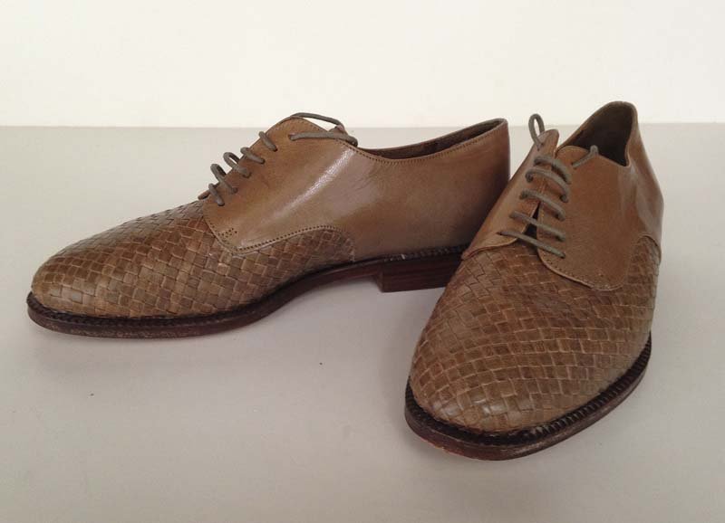 STEPHANE KELIAN. Derby tresse: Cuir brun 3 - 1/2