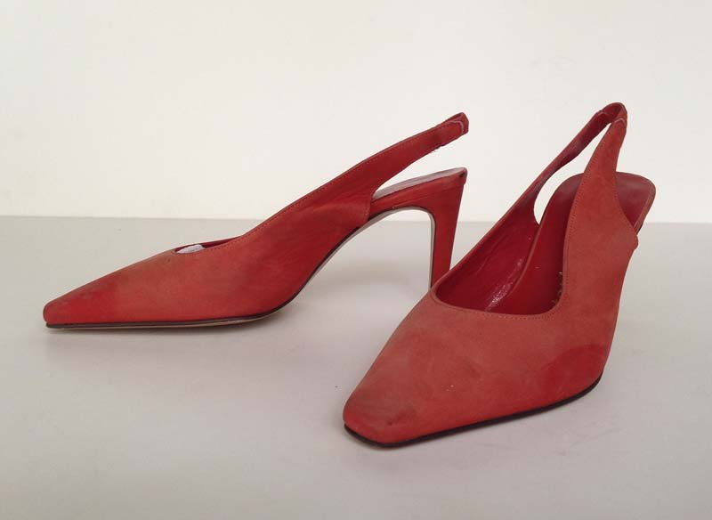 STEPHANE KELIAN. Escarpin: Daim vermillon 3