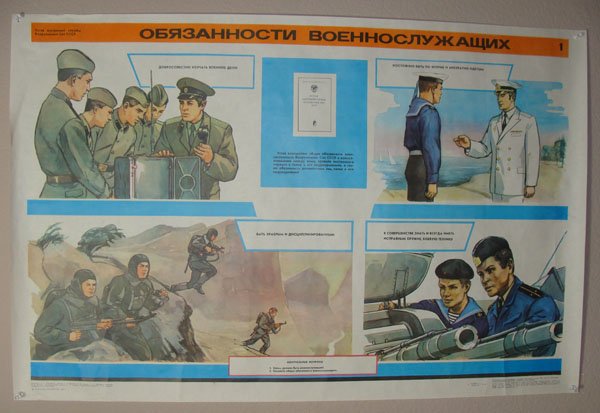 Soviet Union Military Poster: Soviet Union Military Poster. Dimensions: 34 5/16"x 23"