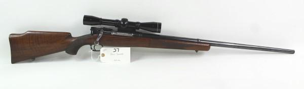 PAUL JAEGER .220 CAL RIFLE: MFR - PAUL JAEGER MODEL - NONE SERIAL - 3091523 ACTION - BOLT ACTION RIFLE CALIBER/GAUGE - .220 CAL LEUPOLD M8 6X SCOPE - GRIFFEN & HOWE QUICK RELEASE SCOPE MOUNT - JENKENTOWN, PA Manufacturer: PAUL J