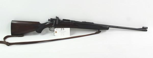 SPRINGFIELD 30-06 RIFLE: MFR - SPRINGFIELD ARMORY MODEL - 1903 SERIAL - 1136834 ACTION - BOLT ACTION RIFLE CALIBER/GAUGE - 30-06 CAL LEATHER SLING - MISSING BUTT PAD Manufacturer: SPRINGFIELD ARMORY Model: 1903 Serial #: 1136