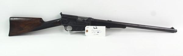 REMINGTON .35 REM RIFLE: MFR - REMINGTON MODEL - 35 SERIAL - 21923 ACTION - SEMI AUTOMATIC RIFLE CALIBER/GAUGE - .35 REM ENGRAVED RECIEVER - LAST PATENT DATE: 1902 - BARREL HAS A DING IN IT Manufacturer: REMINGTON Model: 35 S