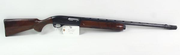 REMINGTON 12 GA. SHOTGUN: MFR - REMINGTON MODEL - 1100 SERIAL - L004813V ACTION - SEMI AUTOMATIC SHOTGUN CALIBER/GAUGE - 12 GA. 27" VENT RIB BARREL - POLY-CHOKE Manufacturer: REMINGTON Model: 1100 Serial #: L004813V Action: SE