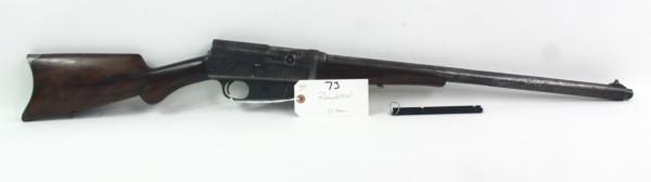 REMINGTON .35 REM RIFLE: MFR - REMINGTON MODEL - 35 SERIAL - 22605 ACTION - SEMI AUTOMATIC RIFLE CALIBER/GAUGE - .35 REM DRILLED FOR SCOPE MOUNT - COMES WITH SCOPE RAIL Manufacturer: REMINGTON Model: 35 Serial #: 22605 Action