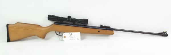 CROSMAN .177/4.5MM AIR RIFLE: MFR - CROSMAN MODEL - OPTIMUS C01K77X SERIAL - 913X40404 ACTION - AIR RIFLE CALIBER/GAUGE - .177/4.5MM CENTER POINT 4X32 SCOPE - FIBER OPTIC FRONT SIGHT - RUST ON BARREL Manufacturer: CROSMAN Model: O