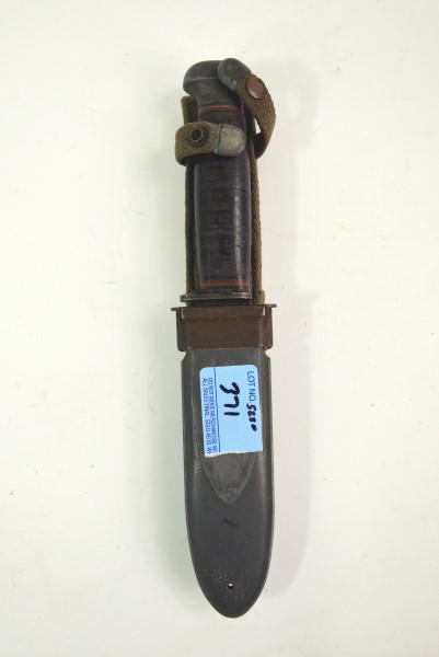 WWI R.H. PAL 35 FIGHTING KNIFE: USN - MARK I - WITH SHEATH