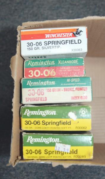 100 ROUNDS OF 30-06 AMMUNITION: COUNTS ARE APPROXIMATE