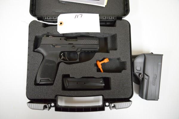 SIG SAUER PISTOL 45ACP: P320 COMPACT 3.9" Barrel, 2 Mags, Night Si...