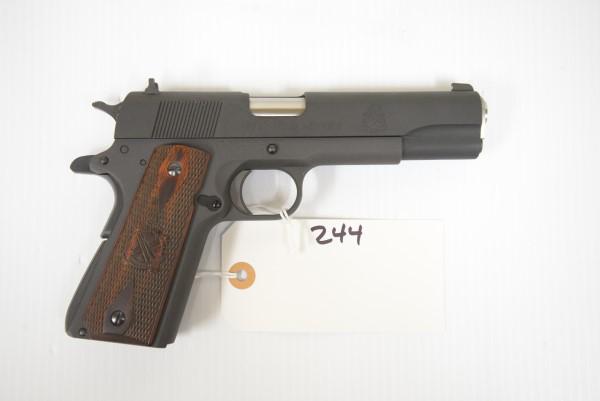 SPRINGFIELD ARMORY PISTOL 45ACP: 1911 wood grips, no mag, no box, Trade In