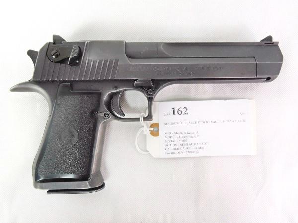 MAGNUM RESEARCH DESERT EAGLE .44 MAG PISTOL: ONE MAGAZINE - MADE IN ISRAEL - FABRIC HOLSTER