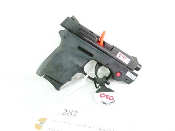 S & W BODYGUARD .380 AUTO SEMI AUTO PISTOL: 2 MAGAZINES - LASER - SOFT BAG - BOX - UNFIRED