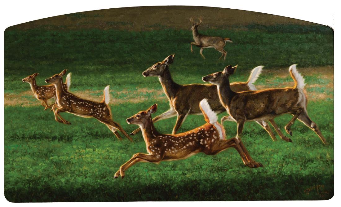 Alfalfa Fandango: Painting by Greg Beecham, oil, 24 x 40 inches