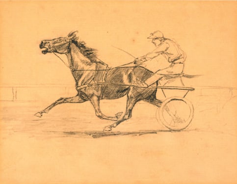 Charles M. Russell (1864-1926) - "The Sulky Driver" (1 of 1)