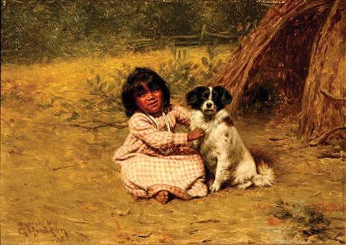 Grace Carpenter Hudson (1865-1937) - "The River Camp" (1 of 2)