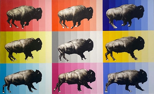 James Lutzko - "Running Out of Time": acrylic Click on Auction Details for buyer's premium info and other terms and conditions.