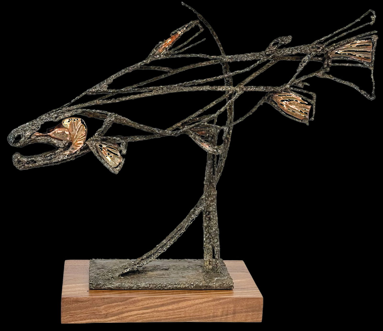 Jesse Purdom - "October Brown": steel, copper Click on Auction Details for buyer's premium info and other terms and conditions.