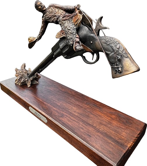 Michael Murphy - "Big Iron": bronze, 2 of 20 numbered casts Click on Auction Details for buyer's premium info and other terms and conditions.
