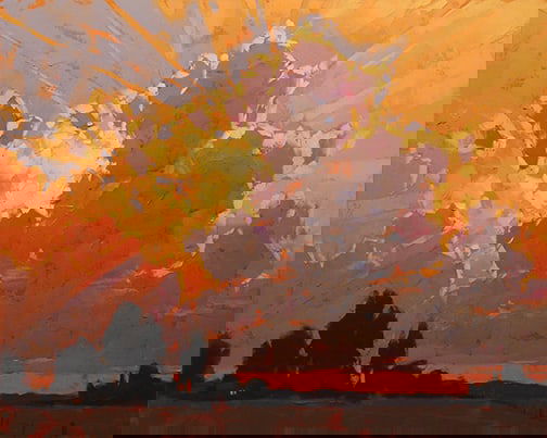 David Mensing - "Prefined": oil on canvas Click on Auction Details for buyer's premium info and other terms and conditions.