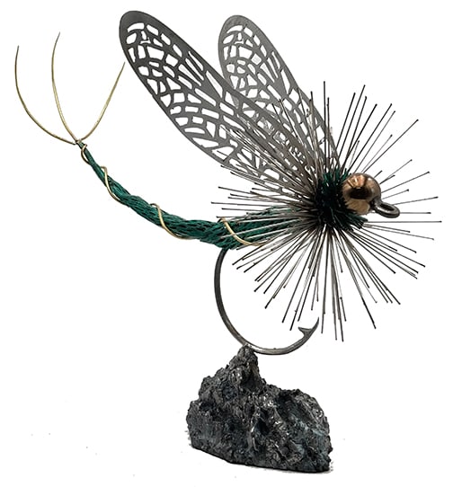 Clinton Lesh - "Green Drake": welded steel Click on Auction Details for buyer's premium info and other terms and conditions.