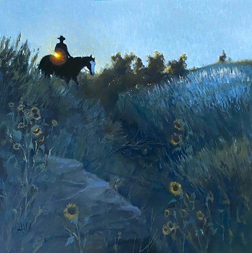 Andy White - "Lucky Man": oil Click on Auction Details for buyer's premium info and other terms and conditions.