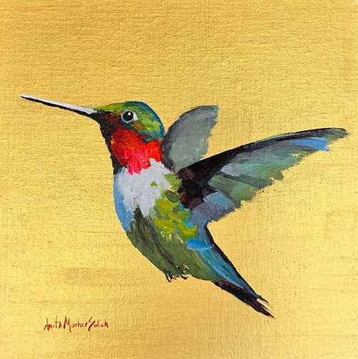 Anita Mosher Solich - "Golden Hour": oil on linen Click on Auction Details for buyer's premium info and other terms and conditions.