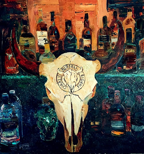 Troy Collins - "After All This Time": Member of the Russell Skull Society of Artists br>oil on canvas Click on Auction Details for buyer's premium info and other terms and conditions.