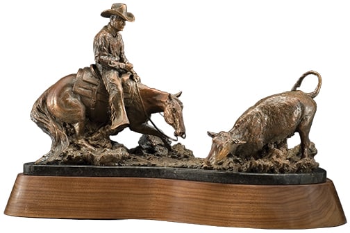 Greg Kelsey - "Charisma": Member of the Russell Skull Society of Artists br>bronze, 11 of 15 numbered casts Click on Auction Details for buyer's premium info and other terms and conditions.