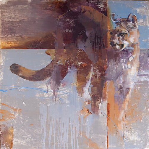 Julie T. Chapman - "The Thin Veil": mixed media Click on Auction Details for buyer's premium info and other terms and conditions.