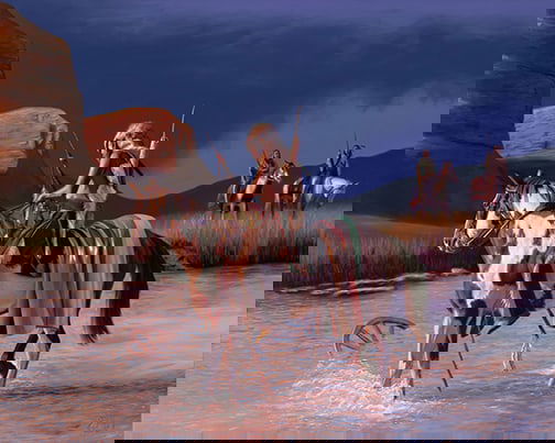 Arturo Padilla - "Remnants of the Strangers": oil on linen Click on Auction Details for buyer's premium info and other terms and conditions.