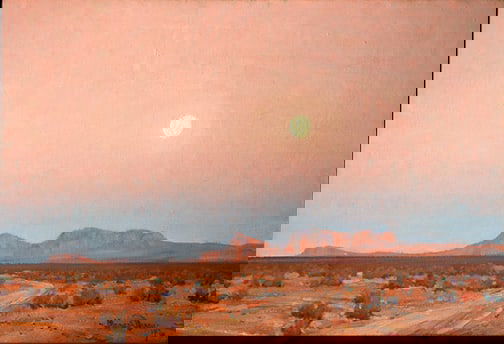 Maynard Dixon (1875-1946) - "Moonrise on Mojave, 1912" (1 of 1)