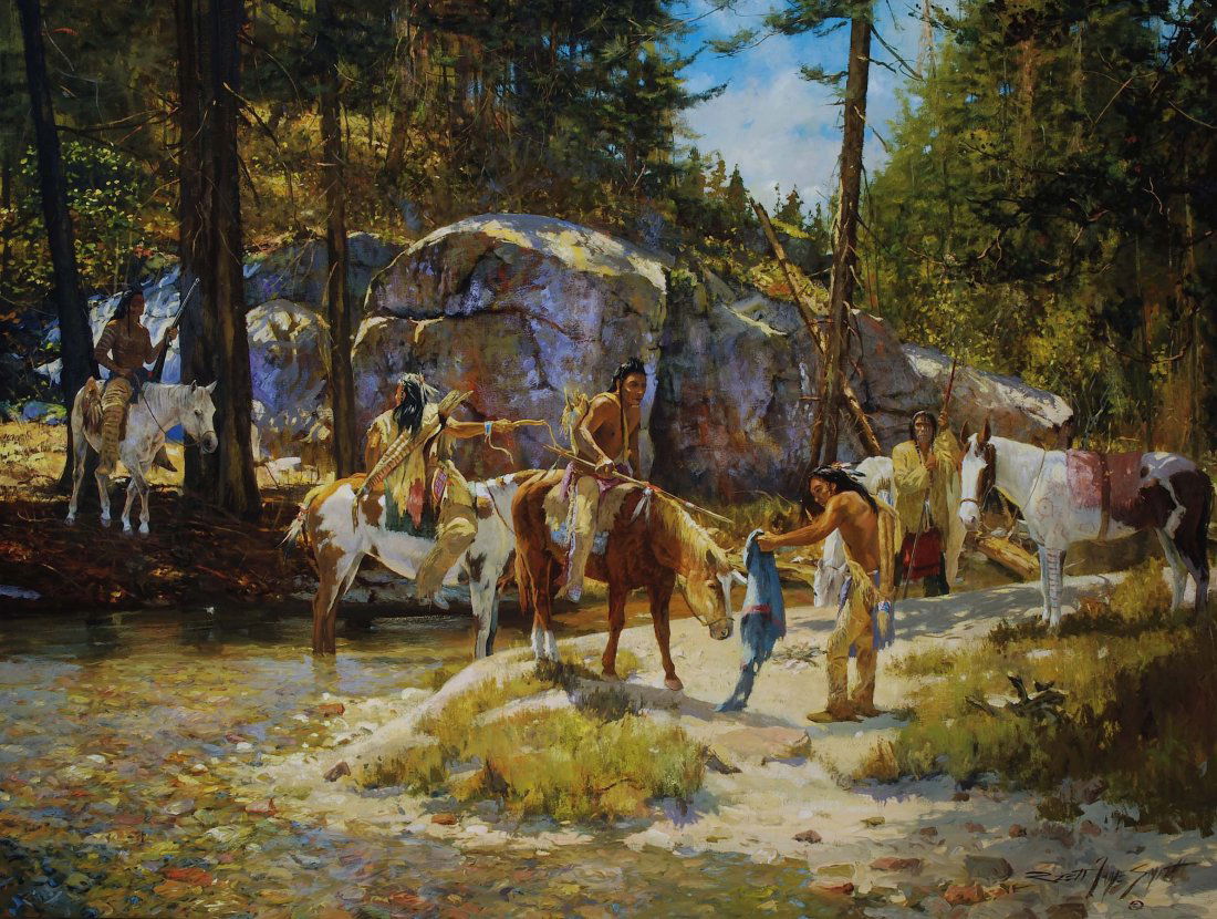 Enemy Camp: Artist: Brett James Smith, Medium: oil, Size: 36 x 48