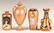 Four Hand Painted Porcelain and Enameled Cabinet Vases